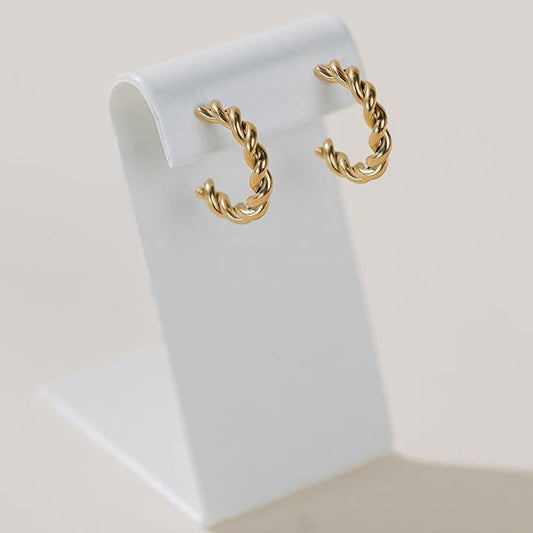Bradley | Twist hoop earring