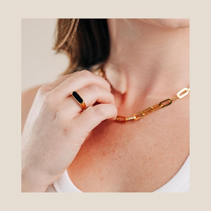 Dane | Rectangle color block ring