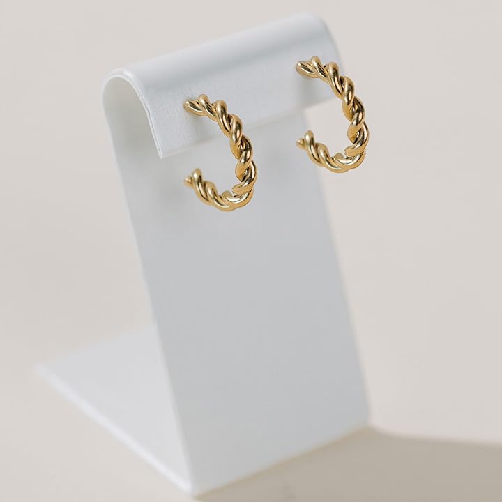 Bradley | Twist hoop earring