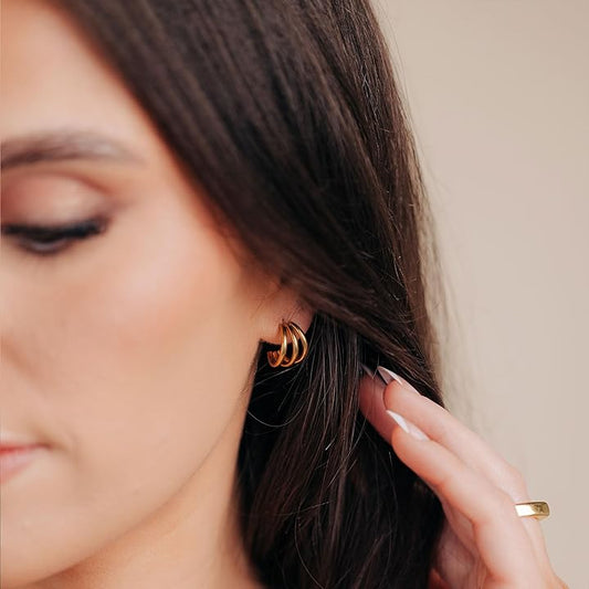 Ashley | Triple post earrings