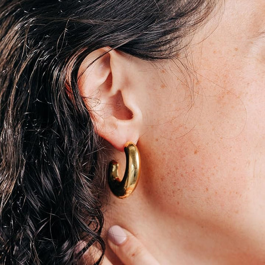 Layla | Chunky oval earrings