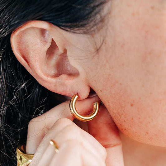 Eliza Earring | Simple hoops