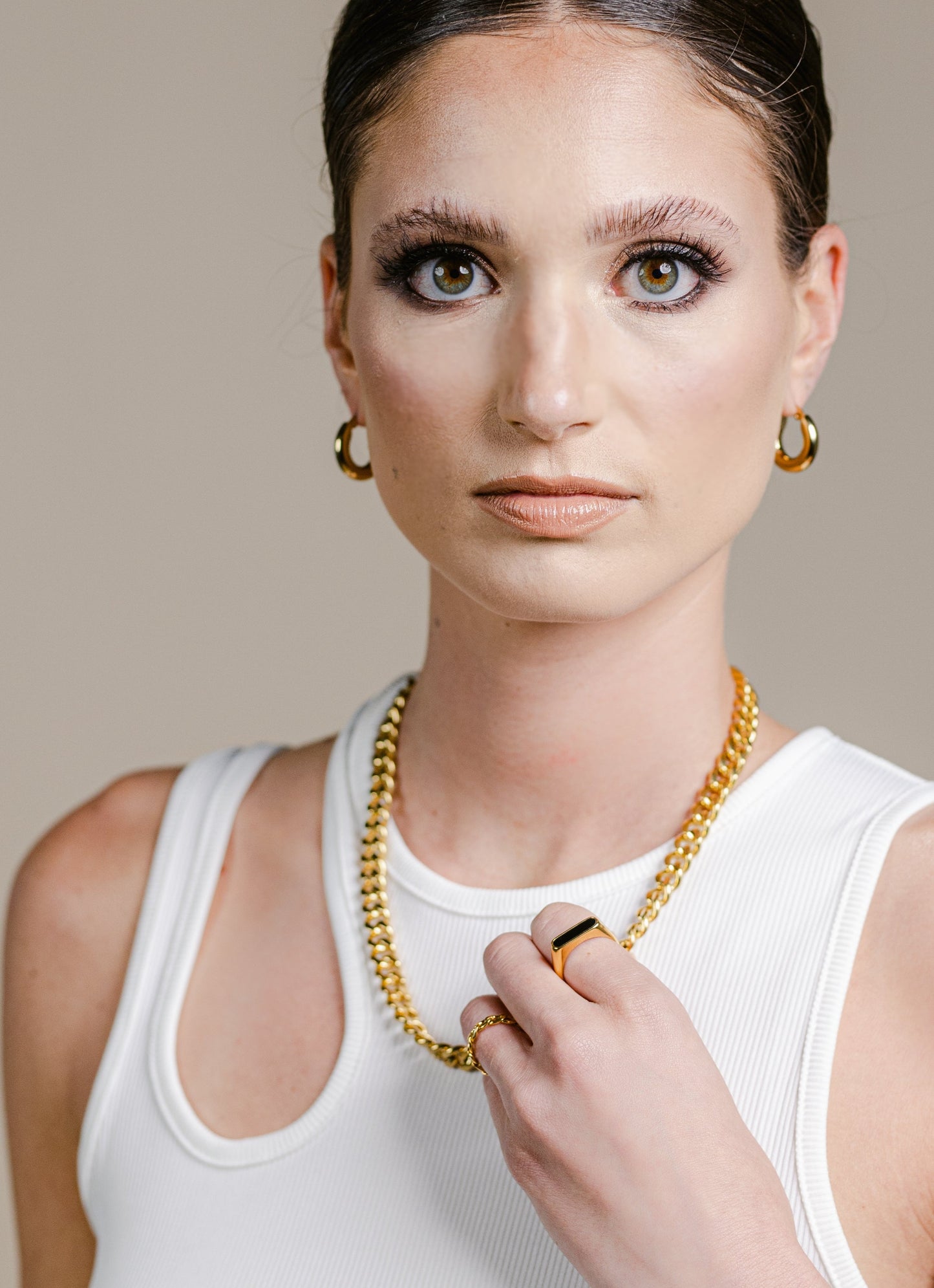 Melody | Thick cuban chain necklace